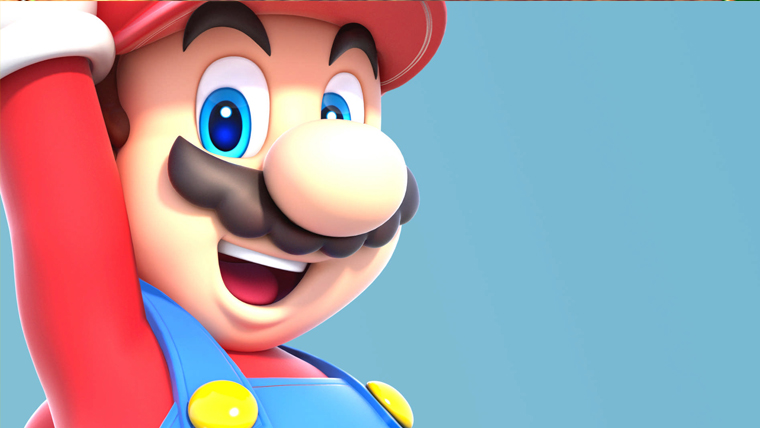 Smiling Mario Desktop Wallpaper