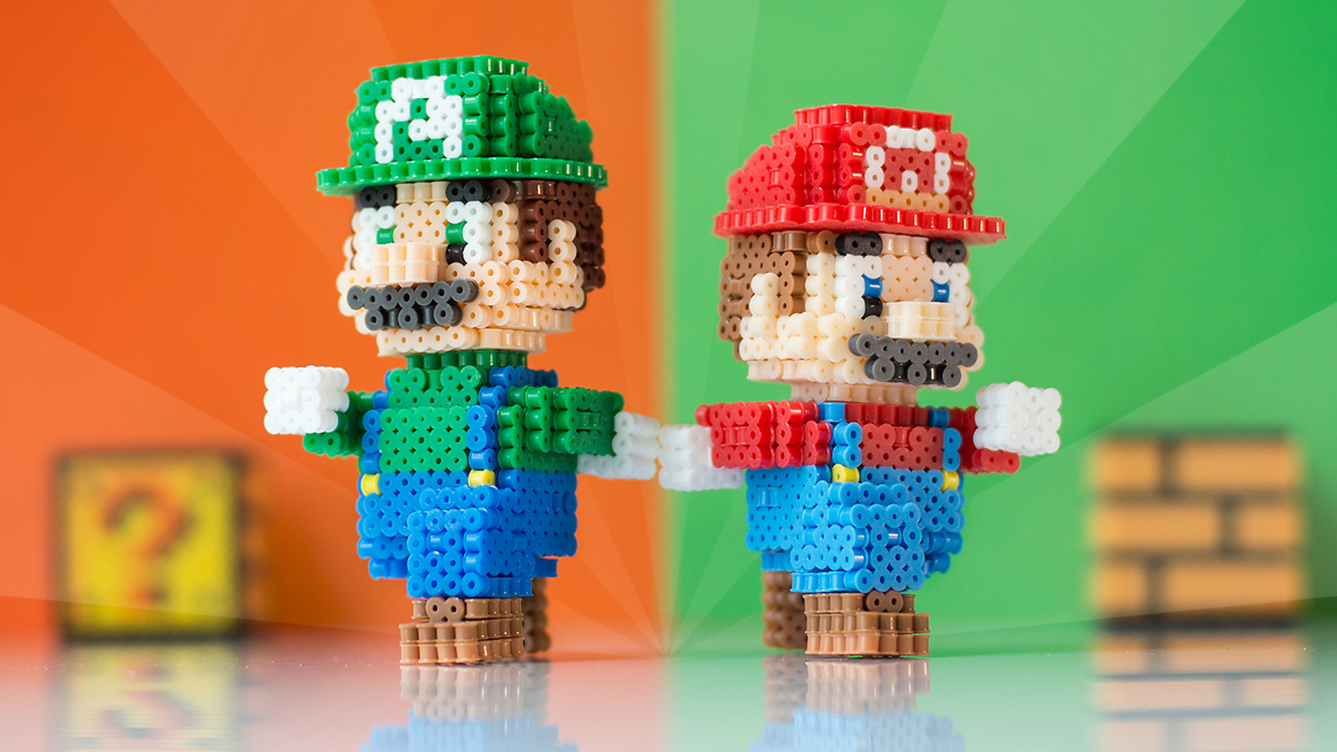 Lego Mario & Luigi Desktop Wallpaper