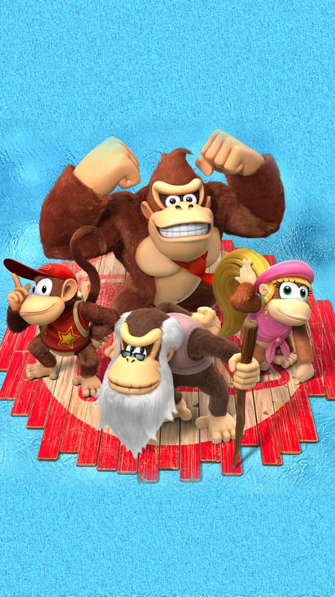 Donkey Kong & friends Mobile Wallpaper